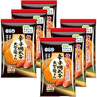 Amazon | ぼんち 辛子明太子 大型揚せん 5枚入×6袋 | ノー