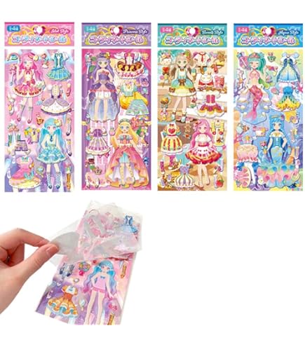 Amazon | 平成レトロ シール 着せ替えシール 女の子 ガール レア