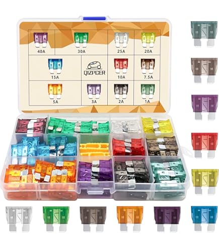 340 Pcs Auto Fuse Assortment Kit - Standard, Mini & Low Profile Blade Fuses 2A To 40A With Puller For Car, Truck, RV