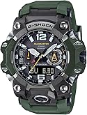 Casio GWG-B1000 MUDMASTER Wristwatch, Equipped with Bluetooth, Radio Solar Biomass Plastic, Khaki, Military