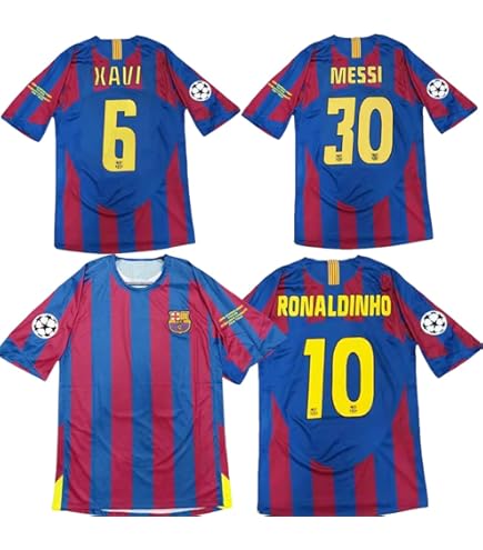Amazon | レトロ 05-06 バルセロナ 10番ロナウジーニョサッカー