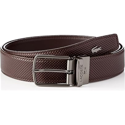 Amazon | [ラコステ] BELT ベルト メンズ リバーシブル ブラック