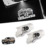 Virauto トヨタ 新型 ランドクルーザー 250 カーテシランプ LED レーザーロゴ付き ランクル TRJ250W/GDJ250W型 5人乗り 7人乗り 専用 足元ランプ 高輝度 純正交換 簡単取付 車用グッズ 明るさアップ 無極性 純白光 運転席用&助手席用 取付工具付き アクセサリー インテリア （タイプ2 2個入り）
