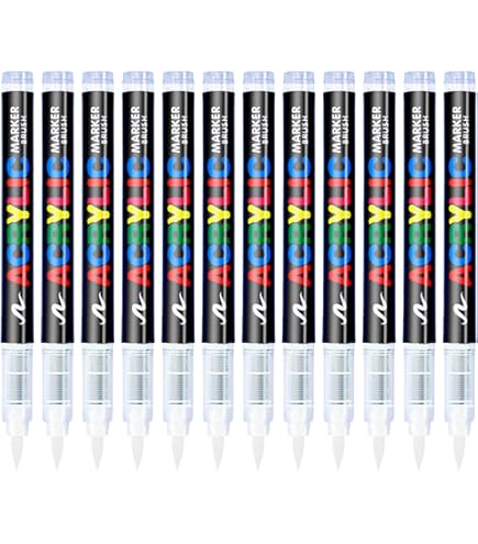 Amazon.co.jp: Guangna アクリルペイントマーカー ブラシチップ 鮮やか