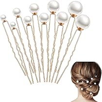Amazon | Doyime Uピン ヘアピン パール 6本セット パールピン