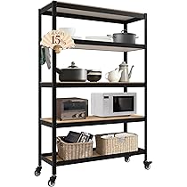 DANT House 組立簡単 ラミネート スチールラック 5段 DANT House 組立