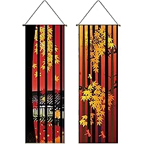 四季　タペストリー　掛け軸 四季彩布(しきさいふ)【4月 みけのお花見】軸付きタペストリー