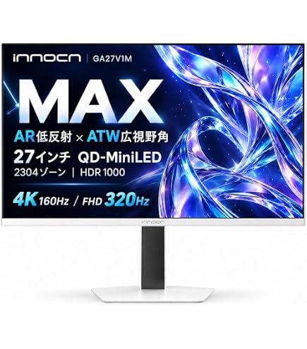 Amazon.co.jp: KTC 27インチ 4K QD-Mini LED ホワイト ゲーミング
