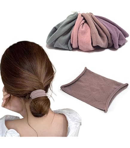 Amazon | YFFSFDC ヘアゴム 10本セット跡がつかない髪ゴムジャージ