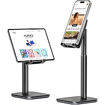 Amazon.co.jp: Nulaxyスマホスタンド、卓上高さ角度完全に調整