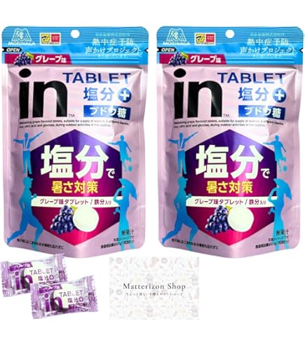 Amazon | 森永製菓 inタブレット塩分プラス グレープ味 ×6袋
