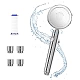 【業界新登場・80%節水】シャワーヘッド Winbywin 節水シャワー 360°調整 手元止水 3段階モード 増圧 塩素除去 活性炭フィルター 肌ケア 極細水流 水量調節 高水圧軽量 アダプター付 取付簡単 国際汎用基準G1/2