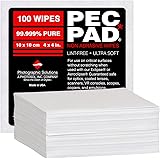 PEC-PAD Photowipes for Photographic Emulsion, 100 Sheets 4x4"