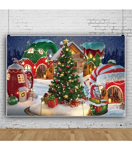 Amazon | Qinunipoto クリスマス Merry Christmas 写真撮影用 背景布
