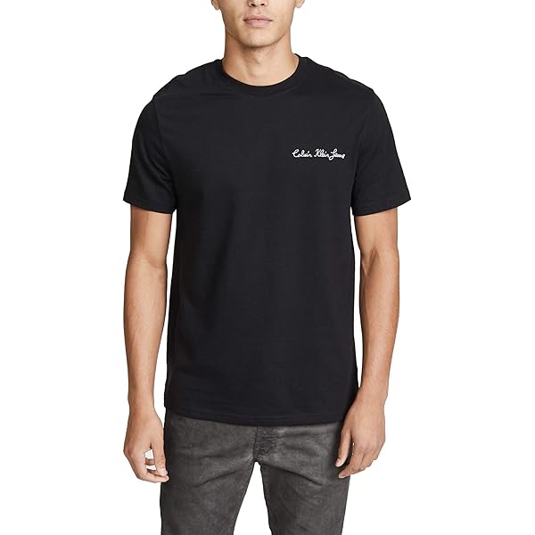 Amazon.co.jp: Calvin Klein Men's Short Sleeve Monogram Logo