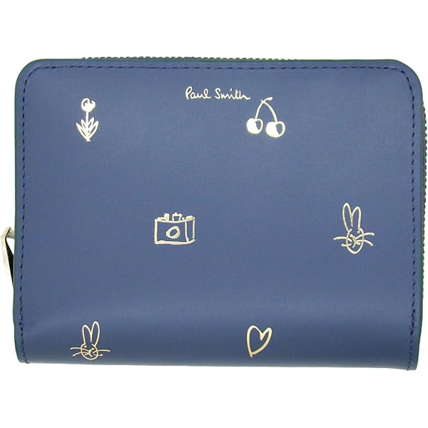 Amazon | [ポールスミス] 名入れ可 財布 二つ折り財布 キャット
