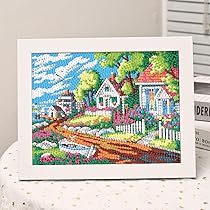 Amazon.co.jp: LEADINTOP ダイヤモンドアート 犬 15x20cm 額縁付き