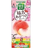 Amazon.co.jp: カゴメ 野菜生活100 福島あかつき桃ミックス 195ml紙