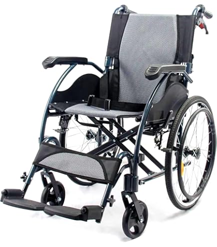 Amazon | 【非課税】幸和製作所 ハンドブレーキ付きアルミ製車いす(背