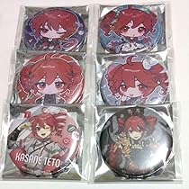 Amazon | 重音テト UP SHOP 缶バッジ6個 全種コンプリートセット