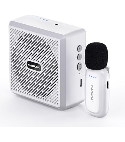 Amazon | WWINBRIDGE ポータブルスピーカー付きマイク 15W ハンズ