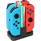 INNVO Power Dock -Switch Joycon Charger, 4 in 1 Charging Dock for Nintendo Controller, Fast Charging Station, USB C Charge Ca