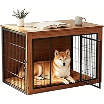 木製犬用ケージ BOSS 中型犬用 収納付き Amazon.co.jp: Alebert｢アレベルト｣ 犬 ケージ ペットケージ 木製 犬