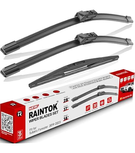 Bosch Wiper Blade Set (3) – Left + Right + Rear – For Subaru Forester 2014-2025