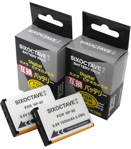 Amazon | NinoLite NP-85 互換 バッテリー 2個セット Fuji フジ