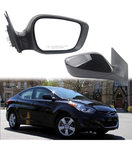 Left Driver Heated Mirror Glass For 2011-2013 Hyundai Elantra 1.8L L4