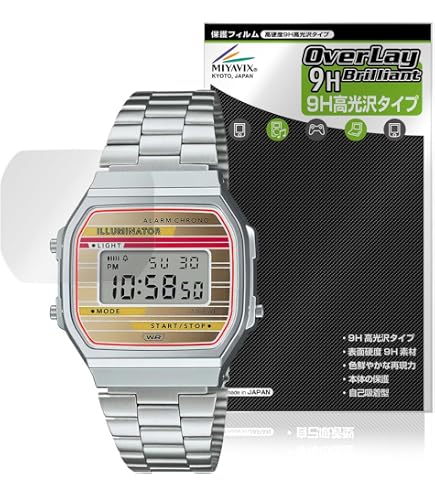 Amazon.co.jp: 【4枚入り】For CASIO A168WA-1A2WJR 保護フィルム3D 