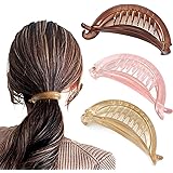 [アオラー]Aollaa ヘアクリップ【跡がつかない3本セット】テールクリップ 小さめ 人気ヘアバレッタ 髪留めバンスクリップ おしゃれ髪飾り しっかり髪留め ヘアアクセサリー ヘアクロー 髪飾り バナナクリップ ヘアアレンジ ホワイトデー プレゼン