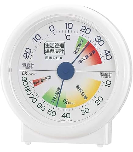 Amazon.co.jp: エンペックス気象計 温度湿度計 生活管理温湿度計 置き