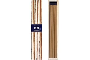 日本香堂(Nippon Kodo) かゆらぎ 白檀 香立付 ホワイト 単品 40…