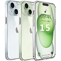 Amazon.co.jp: Blxnyt iPhone 15 ケース クリア MIL規格 衝撃吸収 耐