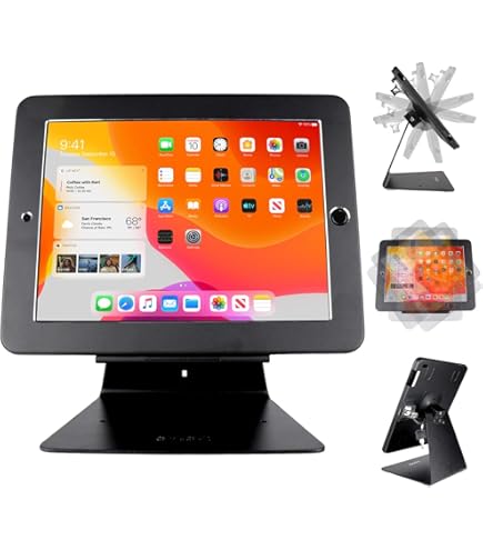 Compulocks タブレットスタンド 黒 コンピュロックス | タブレットやノートパソコンを盗難の脅威