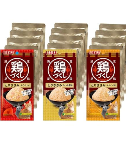 Amazon.co.jp: （まとめ買い）いなばペットフード 鶏づくし とりささみ