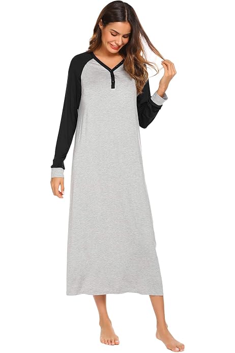 Ekouaer Women's Nightgown Long 