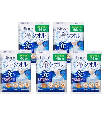 Amazon.co.jp: 【24個セット】ビオレ 冷タオル 無香性 5枚 ケース