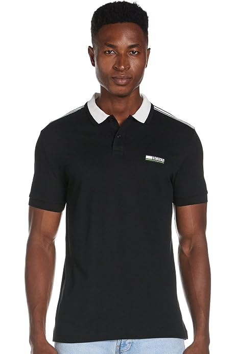 BOSS Men's Paul Curved Polo Shirt, Open 
