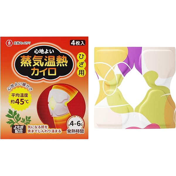 Amazon | 温活ほっと ひざ用 1箱 (6枚入り) 温熱シート 温熱パッド