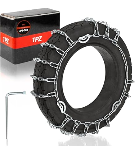 Amazon | 1PZ JP9-TH2 100/90-14 タイヤ スノー チェーン 19段 タイヤ