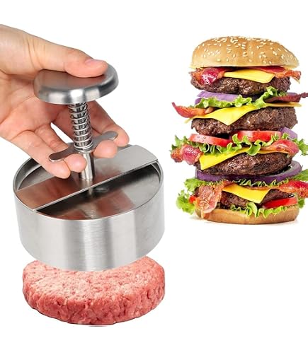 Amazon | ステンレススチールバーガープレス 手動バーガープレス機