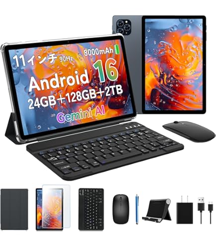 Amazon.co.jp: 【Android15 タブレット 10インチ Wi-Fiモデル】T80