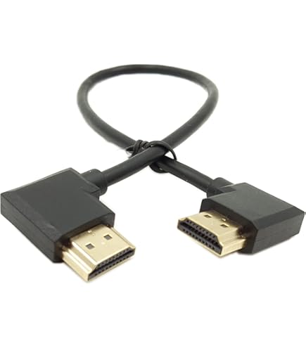 thumbnail image 2 of Seadream Short Ultra Slim Micro HDMI To HDMI Cable Adapter 4K 60Hz Ethernet Audio Return HDR HDMI 2.0 Cable Black 1.64Feet 2 of 12