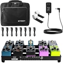 Amazon | STRICH 電源内蔵エフェクターボード 38 x 20 cm 0.98kg 軽量