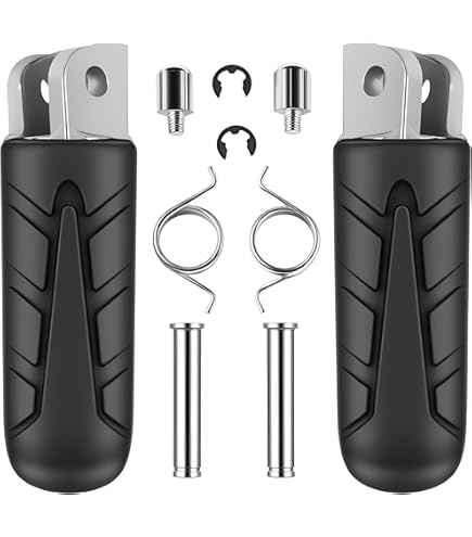 Mokuo Motorcycle Front Footpegs Fit For CBR 1100, CB 1100 XL, VFR 800, CB 750, NT 650, CBR 600, VTR 250, XL 125