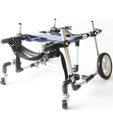 中型犬用車椅子４輪車　あご乗せ付き Amazon.co.jp: □犬の車椅子 小型犬用4輪車 29kg位 背高35cm位 顎乗せ