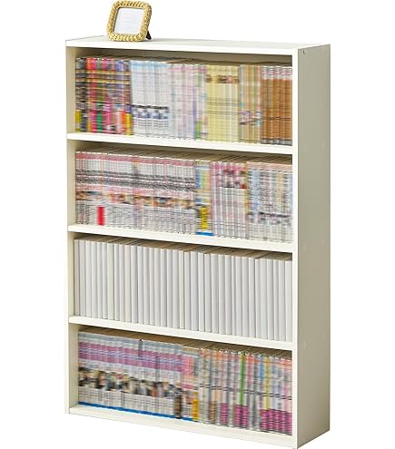 本棚　2個セット　コミックラック　オフホワイト 楽天市場】本棚 漫画収納 カラーボックス オープンラック 白 2段