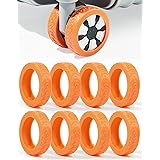 スーツケース タイヤカバー 8個セット キャリーケース キャスターカバー 車輪カバー ホイールカバー 足カバー 車輪 保護 カバー シリコン 静音 汚れキズ防止 転がり防止 騒音低減 地面保護 荷物ホイール タイヤ用ソックス 旅行用 車輪保護用 (オ